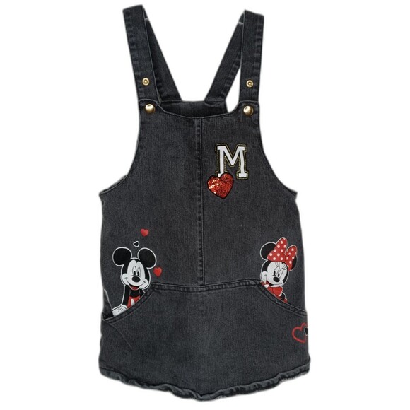 Disney Junior Minnie Toddler 6 Months Minnie & Mickey Mouse Romper Overall Dress - Picture 3 of 9